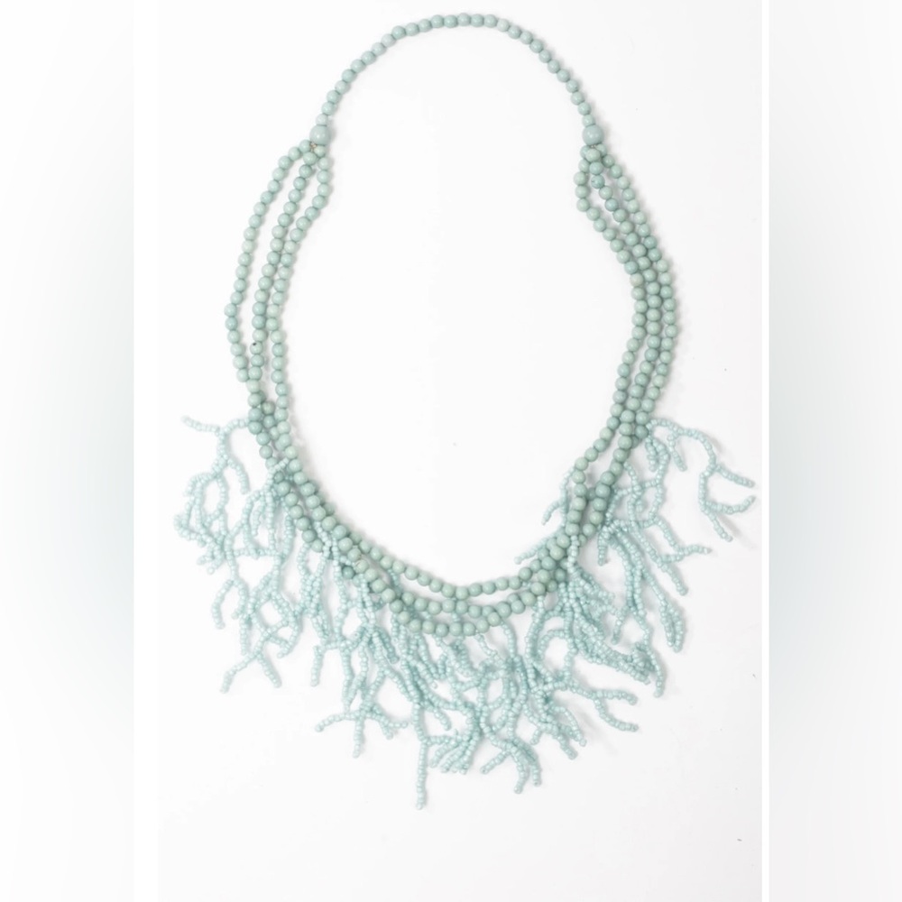 Antica Sartoria 3 strands Elegant dreamy 
Blue Beaded Necklace NWT